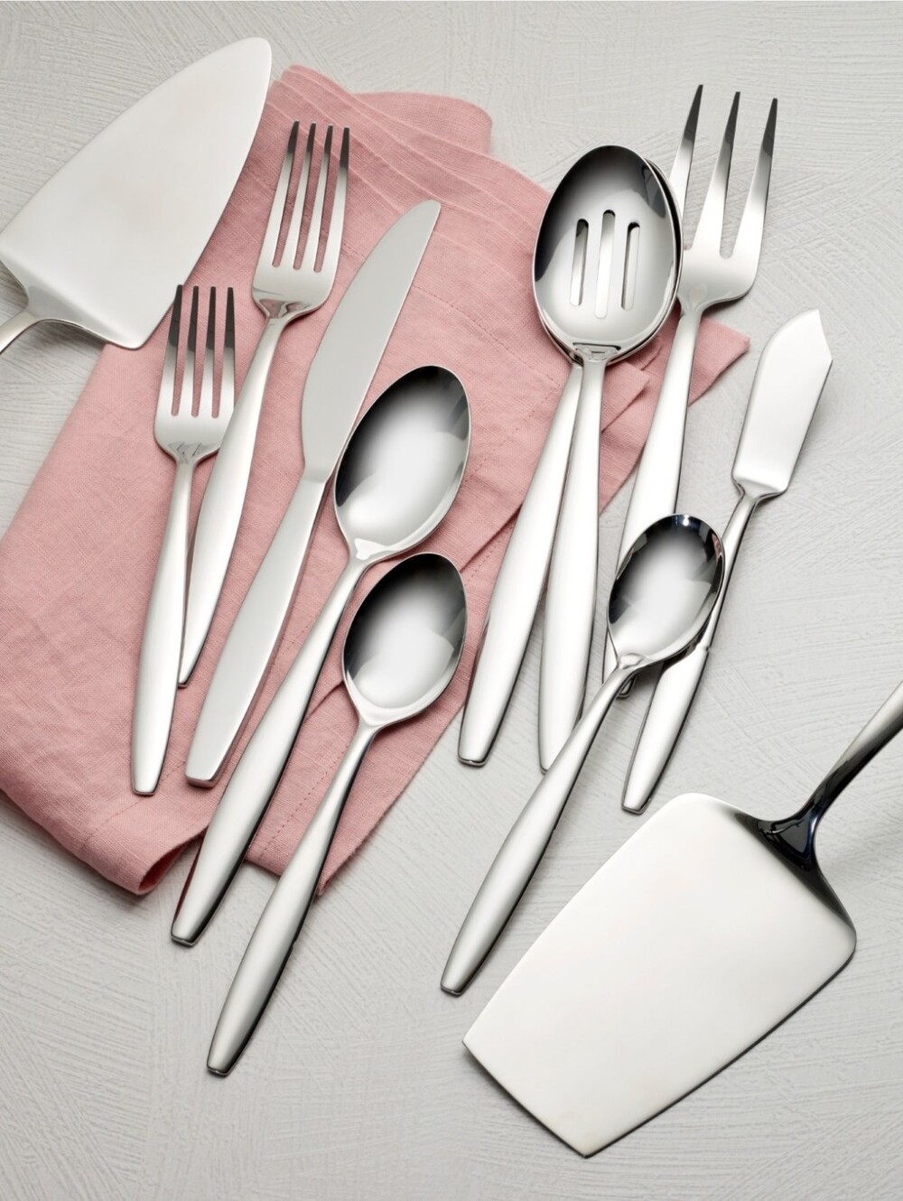 Cambridge Silversmiths Stainless Steel Holton Mirror 67-Pc. Flatware Set, Servic